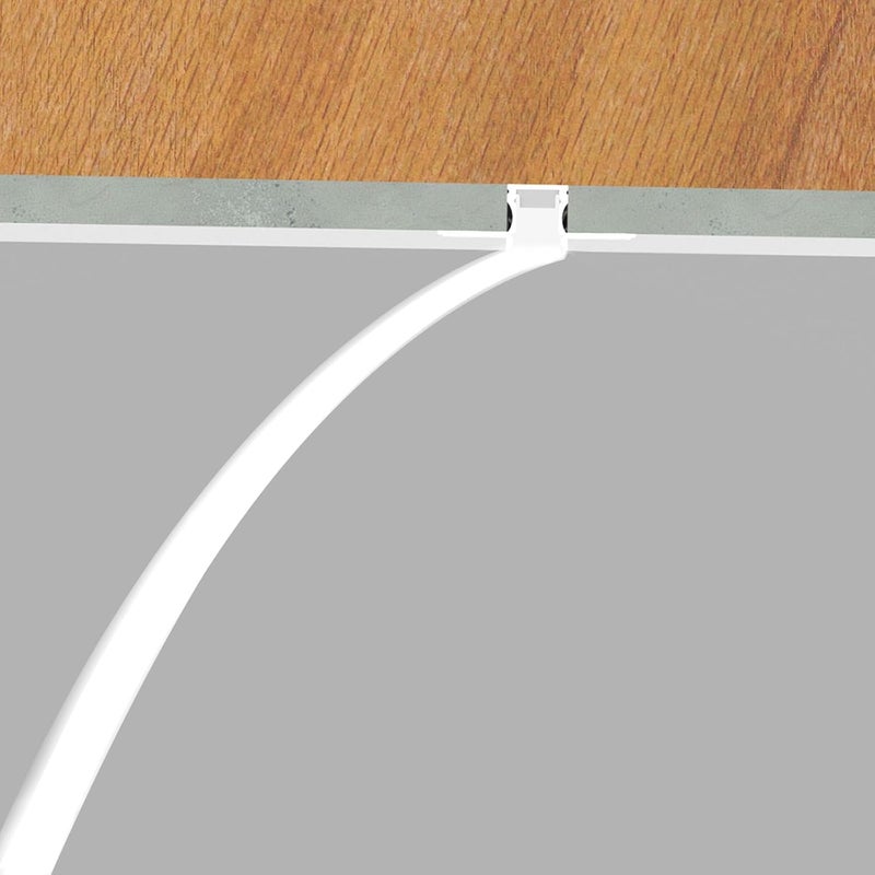 Besseto Plaster-in LED Channel 5Pack 1M/3.3ft,Bendable Drywall Strip Light Aluminum Channel,Flexible Curved Aluminum LED Channel for Wall and Ceiling with Long Silicone Diffuser - Image 4